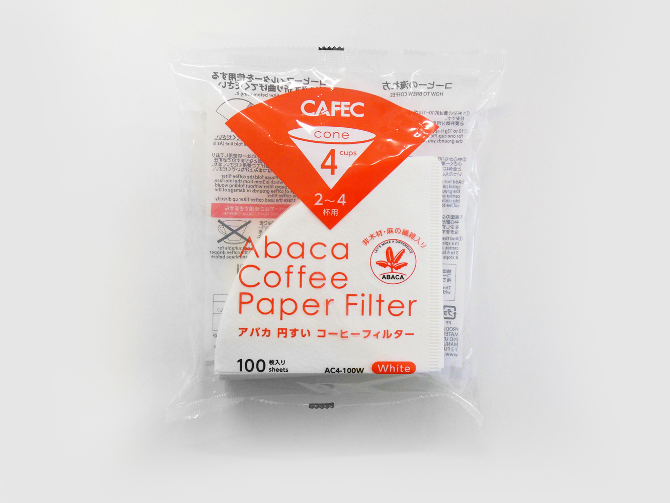Paper Filter Abaca CAFEC 4 CUP (V60 Style) - Image 3